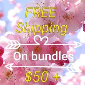 Free shipping on bundles $50+